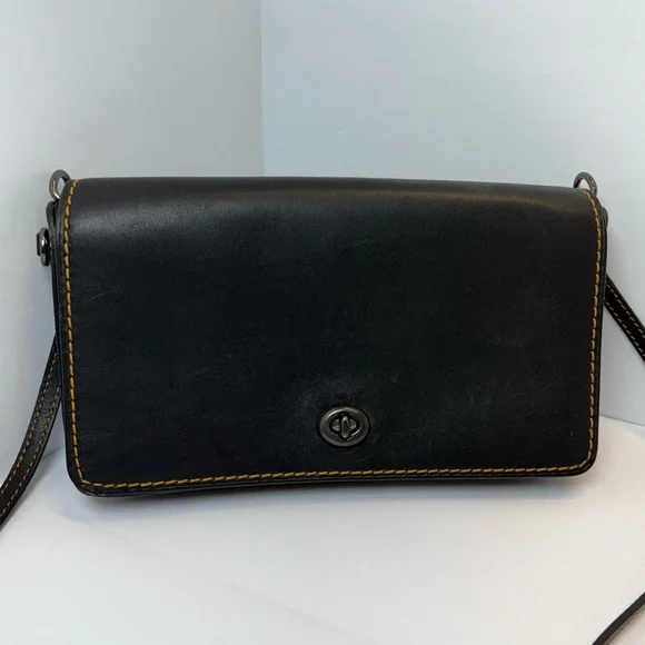 Coach Dinky Leather Crossbody Purse - Picture 14 of 17